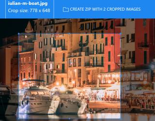 Online mass image cropping tool screenshot